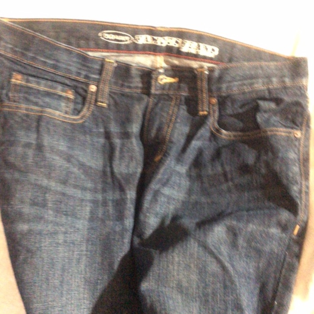 Men. Blue jeans